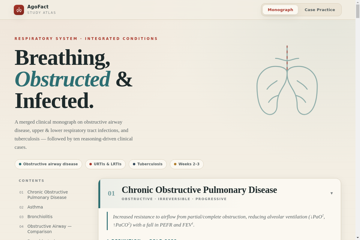 Preview of Respiratory System — Integrated Conditions Notes