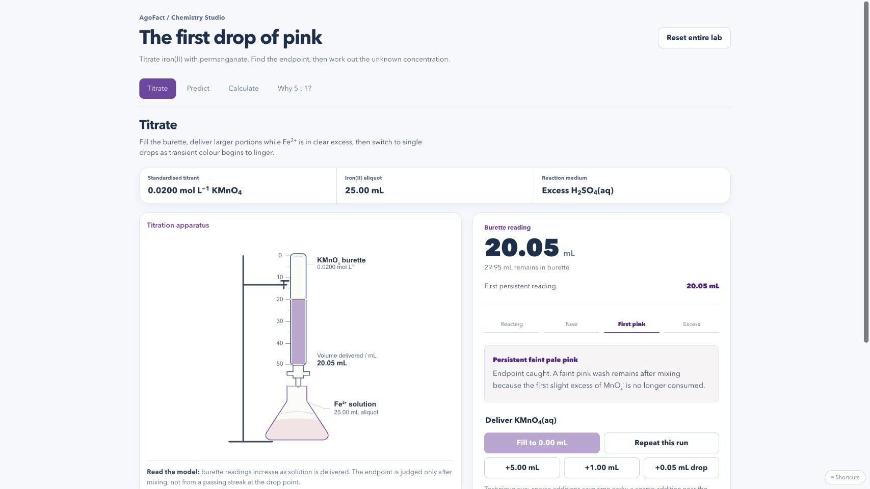 Preview of Iron(II)–Permanganate Titration Lab