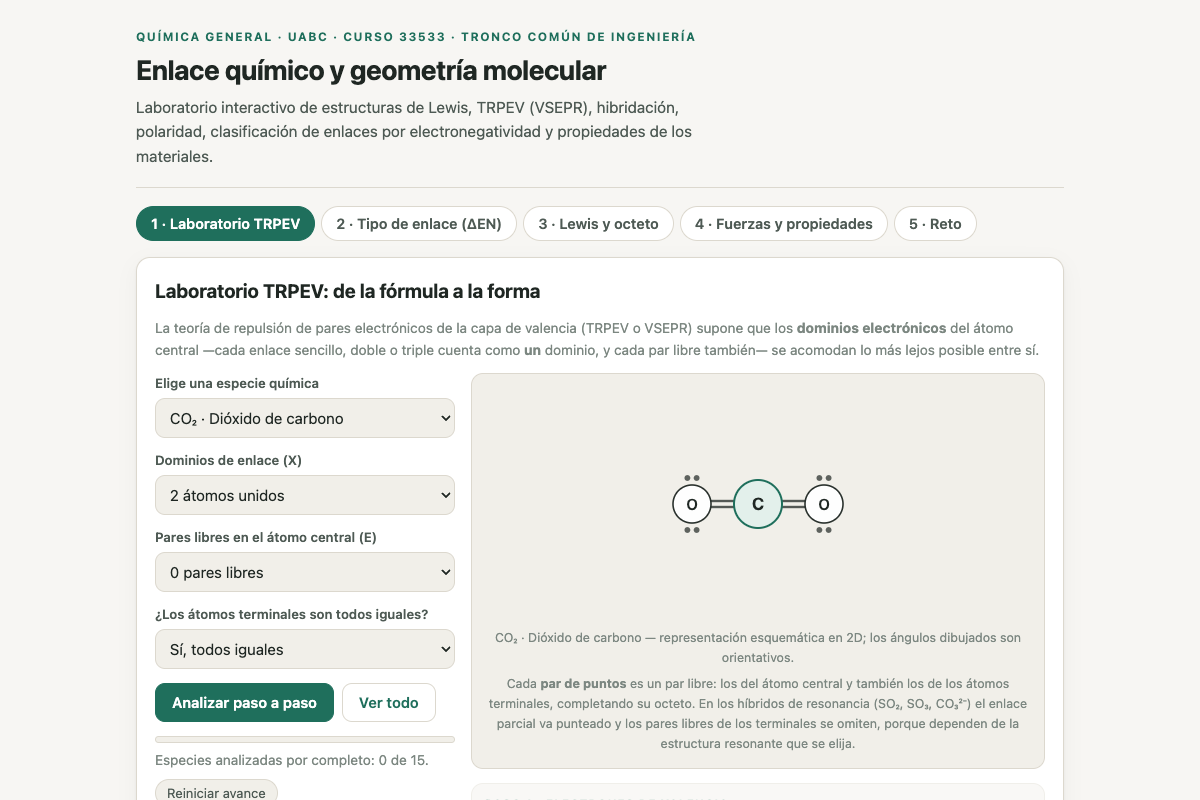 Preview of 33533 Química General: Enlace Químico y Geometría Molecular (TRPEV)